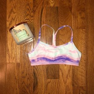 EUC Watercolor Ivviva Drill Sports Bra - Size 12!